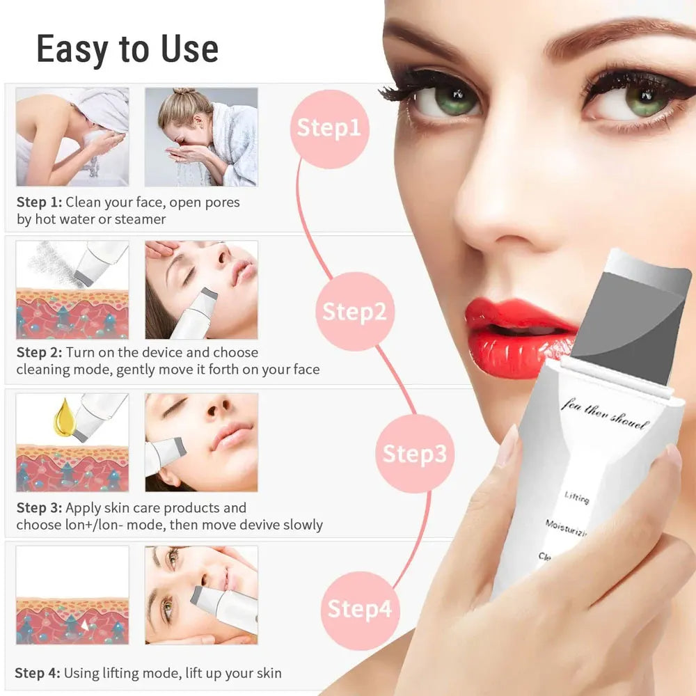Exfoliante ultrasónico para la piel