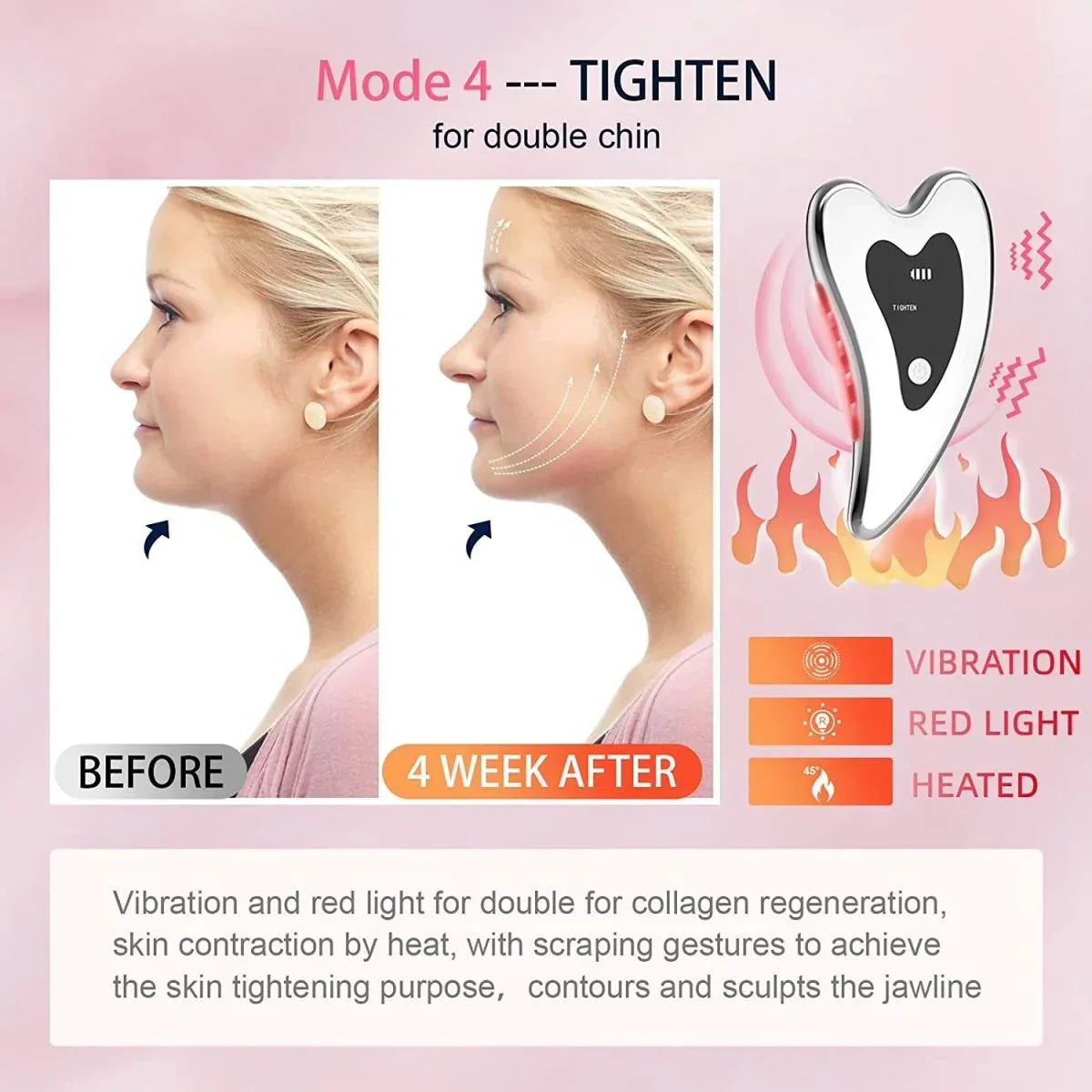 Gua Sha Massager med Rödljusterapi