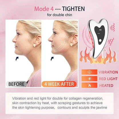 Gua Sha Massager med Rödljusterapi