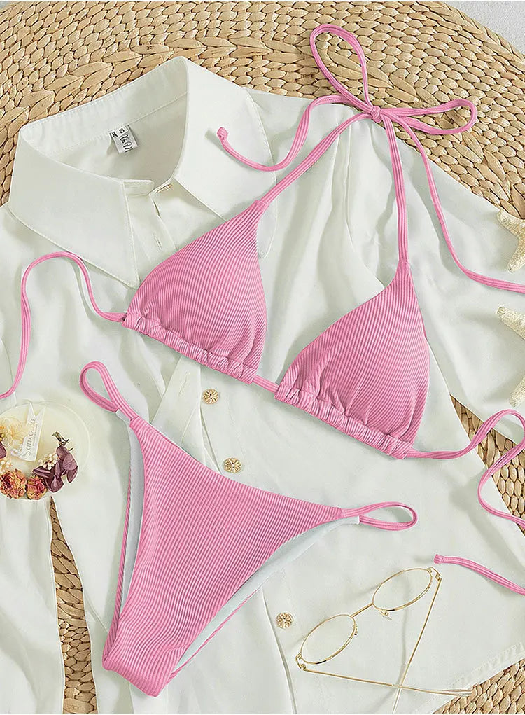 Bikini con cordones