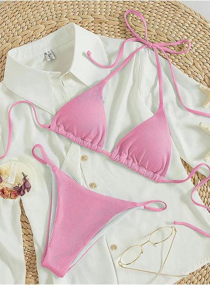 Bikini con cordones