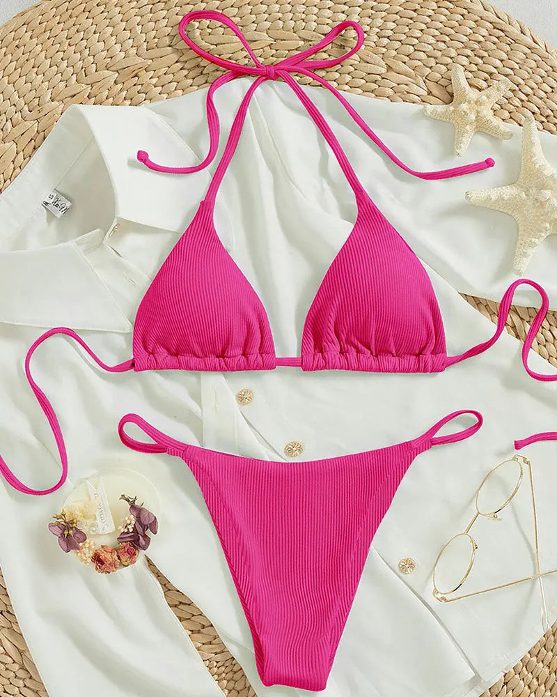 Bikini con cordones