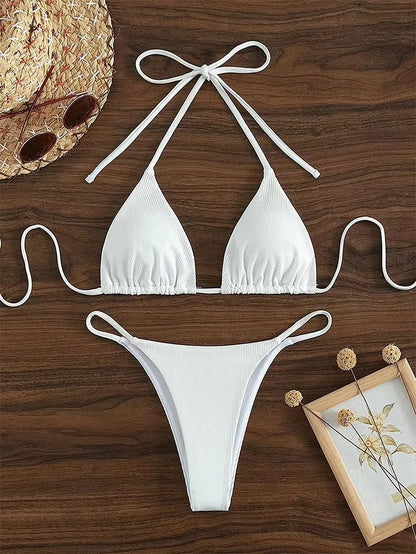 Bikini con cordones