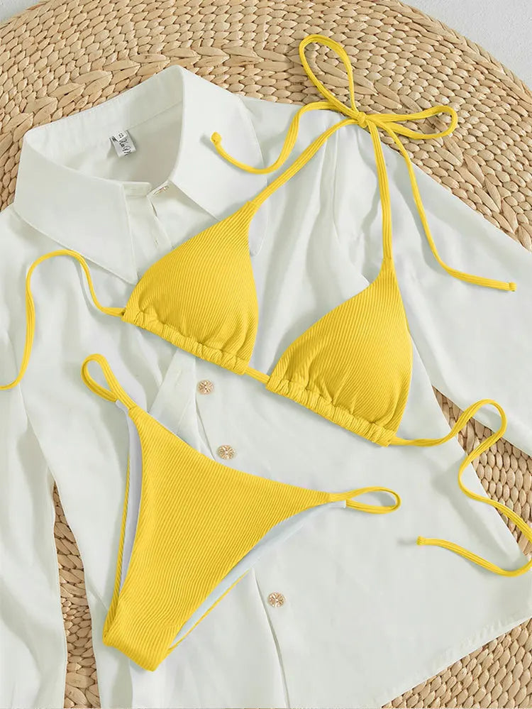 Bikini con cordones